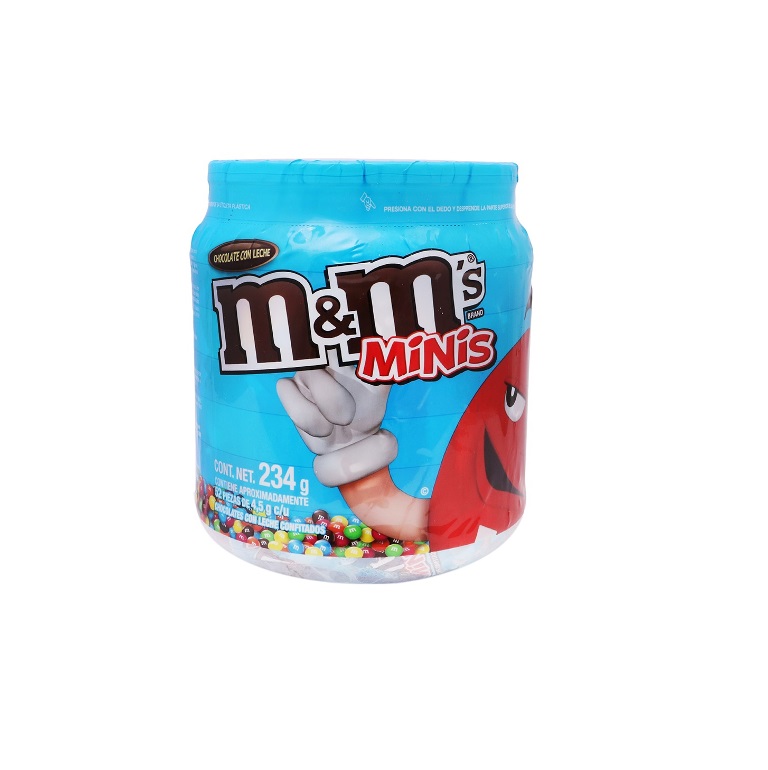 M&M minis vitrolero