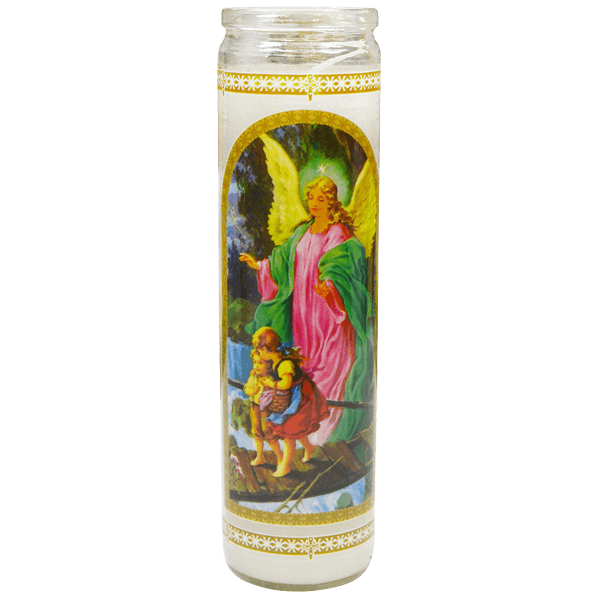 VELADORA IMAGEN ANGEL DE LA GUARDA