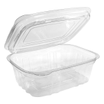 CONTENEDOR RECTANGULAR CON TAPA BISAGRA 250ML