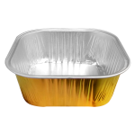 MOLDE CUADRADO CHICO DORADO 300 ML