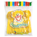 CUCHARA PLASTIFIESTA AMARILLA CHICA