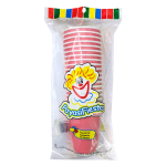 VASO PAYASIFIESTA # 8 CARTON ROSA