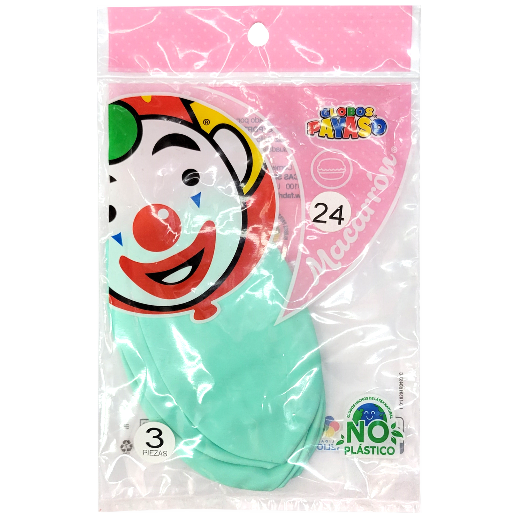GLO90 GLOBO #24 MACARRON MENTA 10-3 PZ