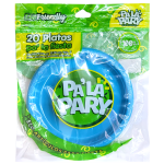 PLATO PALA PARTY #7 AZUL CARIBE