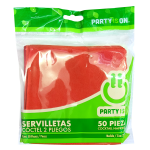 SERVILLETA COCTEL PARTY IS ON ROJO