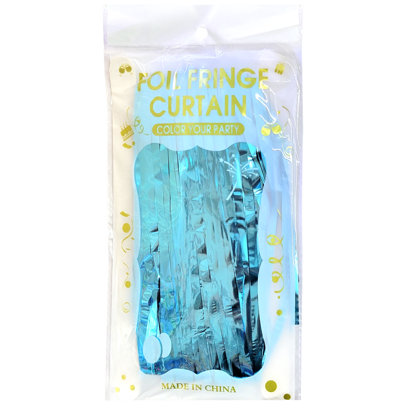 CORTINA METALICA COLOR AZUL CIELO