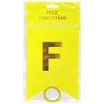 LETRERO FELIZ CUMPLEAÑOS NEON AMARILLO