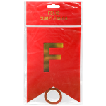 LETRERO FELIZ CUMPLEAÑOS COLOR ROJO