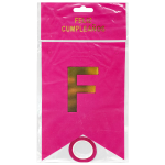 LETRERO FELIZ CUMPLEAÑOS COLOR MAGENTA